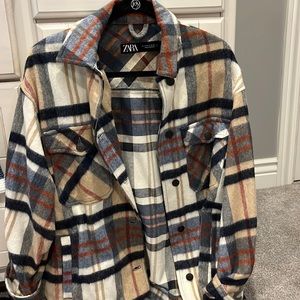 Zara Plaid Shacket